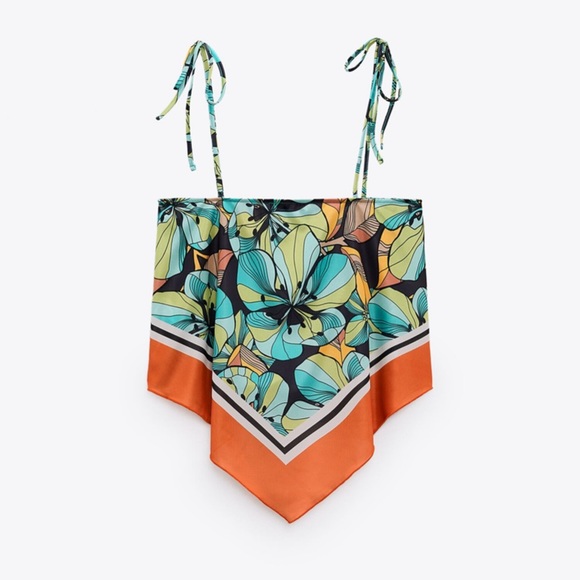 ZARA flowy print top - Picture 5 of 8